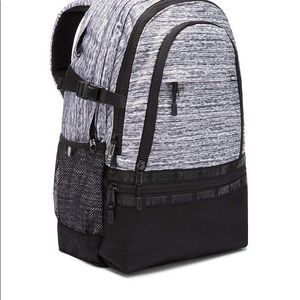 Black and White pink VS backpack